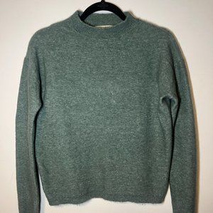 Cozy Blue Teal Alpaca Wool Blend Jumper Sweater